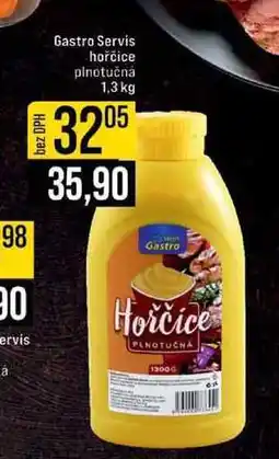 Jip Gastro Servis hořčice plnotučná 1,3 kg nabídka