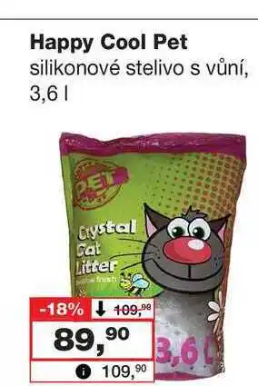 Barvy a laky drogerie Happy Cool Pet silikonové stelivo s vůní, 3,6l nabídka