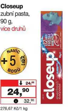 Barvy a laky drogerie Closeup zubní pasta, 90 g nabídka