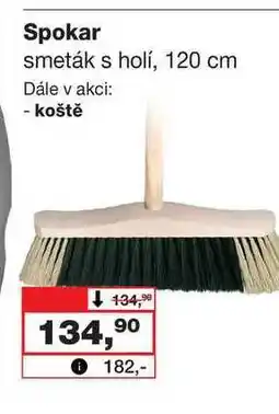 Barvy a laky drogerie Spokar smeták s holí, 120 cm nabídka