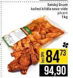 Jip Selský Grunt kuřecí křídla sous-vide 1 kg nabídka