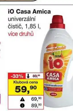 Barvy a laky drogerie iO Casa Amica univerzální čistič, 1,85l nabídka