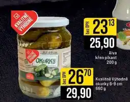 Jip Kvalitně Výhodně okurky 6-9 cm 660 g nabídka