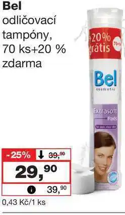 Barvy a laky drogerie Bel odličovací tampóny, 20% 70 ks nabídka