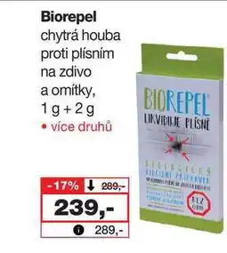 Barvy a laky drogerie Biorepel chytrá houba proti plísním na zdivo a omítky, 1g+2g nabídka