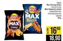 Jip Lay's Max Strong chips Max Deep Cut chips 55 g nabídka