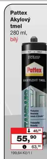 Barvy a laky drogerie Pattex Akylový tmel 280 ml nabídka