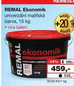 Barvy a laky drogerie REMAL Ekonomik univerzální malířská barva, 15 kg nabídka