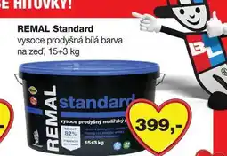 Barvy a laky drogerie REMAL Standard vysoce prodyšná bílá barva na zeď, 15+3 kg nabídka