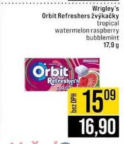 Jip Wrigley's Orbit Refreshers žvýkačky 17,9 g nabídka