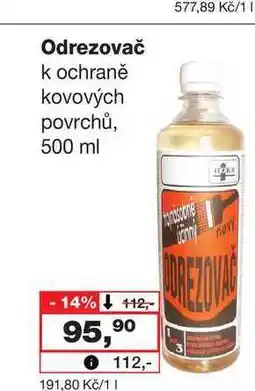 Barvy a laky drogerie Odrezovač k ochraně kovových povrchů, 500 ml nabídka
