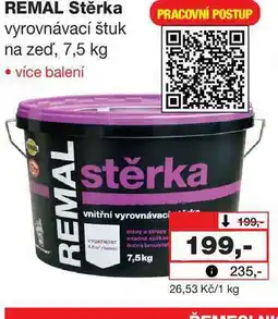 Barvy a laky drogerie REMAL Stěrka vyrovnávací štuk na zeď, 7,5 kg nabídka