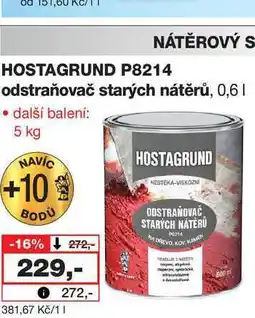 Barvy a laky drogerie HOSTAGRUND P8214 odstraňovač starých nátěrů, 0,6l nabídka