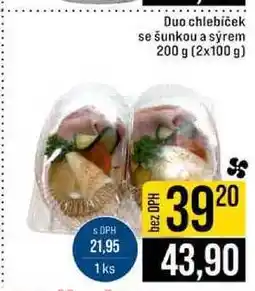 Jip Duo chlebíček se šunkou a sýrem 200 g nabídka