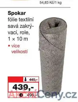 Barvy a laky drogerie Spokar fólie textilní savá zakrý- vací, role, 1 x 10 m nabídka
