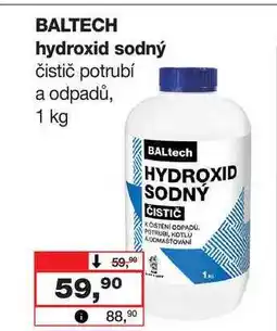 Barvy a laky drogerie BALTECH hydroxid sodný čistič potrubí a odpadů, 1 kg nabídka