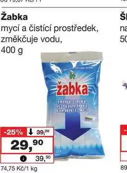 Barvy a laky drogerie Žabka mycí a čistící prostředek, změkčuje vodu 400 g nabídka
