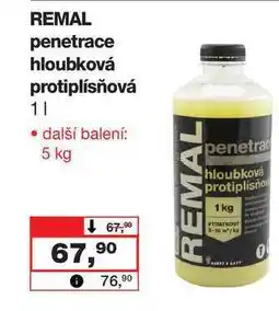 Barvy a laky drogerie REMAL penetrace hloubková protiplísňová 1l nabídka
