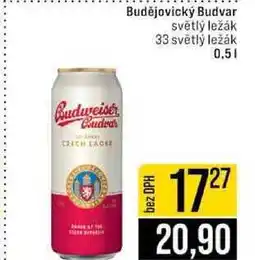 Jip Budějovický Budvar 0,5 l nabídka