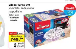 Barvy a laky drogerie Vileda Turbo 3v1 kompletní sada mopu na podlahu nabídka