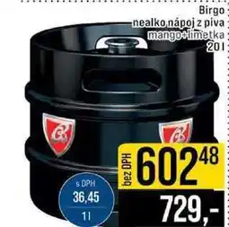 Jip Birgo nealko nápoj z piva 20 l nabídka