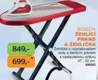 Dráčik Bosch žehlící prkno a žehlička nabídka