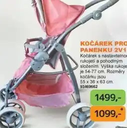Dráčik Kočárek pro panenku 2v1 nabídka
