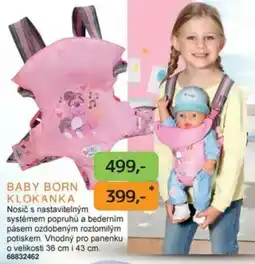 Dráčik Baby born klokanka nabídka