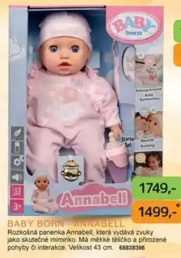 Dráčik Baby born - annabell nabídka