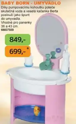 Dráčik Baby born - umyvadlo nabídka