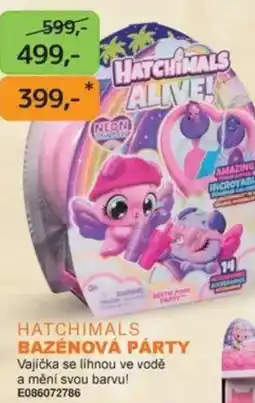 Dráčik Hatchimals bazénová párty nabídka