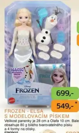 Dráčik Frozen - elsa s modelovacím pískem nabídka