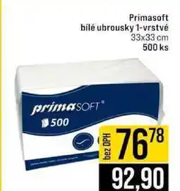 Jip Primasoft bílé ubrousky 1-vrstvé 500 ks nabídka