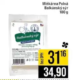 Jip Mlékárna Polná Balkánský sýr 180 g nabídka