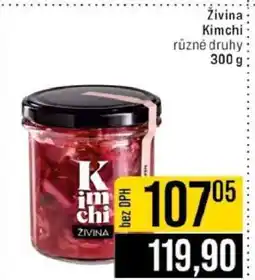 Jip Živina kimchi nabídka