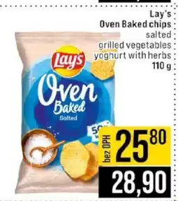 Jip Lay's Oven Baked chips nabídka