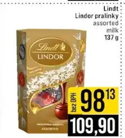 Jip Lindt Lindor Pralinky nabídka