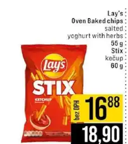 Jip Lay's Stix kečup nabídka