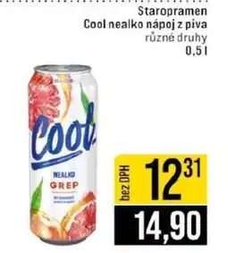Jip Staropramen Cool nealko nápoj z piva nabídka