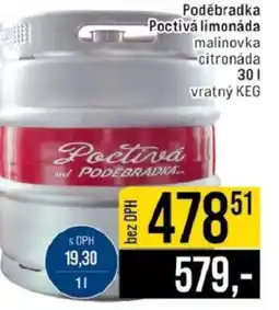 Jip PODĚBRADKA Poctivá limonáda nabídka