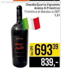 Jip Claudio Quarta Vignaiolo Anima di Primitivo nabídka