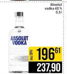 Jip Absolut Vodka 40 % nabídka