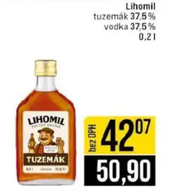 Jip Lihomil tuzemák 37,5% vodka 37,5% 0,2 l nabídka