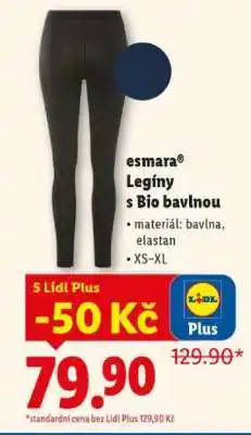 Lidl ESMARA Legíny s bio bavlnou nabídka