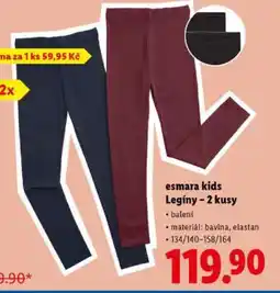 Lidl esmara kids Legíny – 2 kusy nabídka