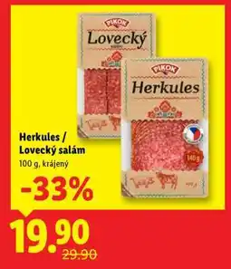Lidl Herkules / Lovecký salám nabídka