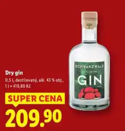 Lidl Schwarzwald Dry Gin nabídka