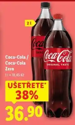 Lidl COCA-COLA, COCA-COLA ZERO nabídka
