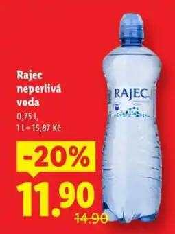 Lidl RAJEC NEPERLIVÁ VODA nabídka