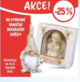 Globus Na vybrané vánoční dekorační svíčky nabídka